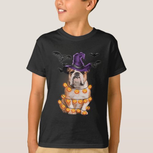 Bulldog Light Pumpkin Fun Halloween Tee 