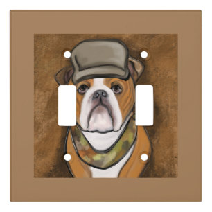 Bulldog light switch cover