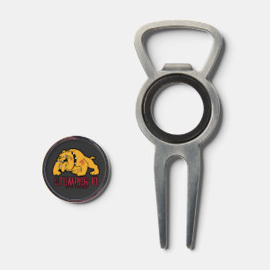 Bulldog Logo Divot Tool and Ball Marker