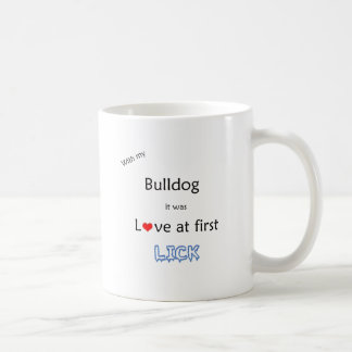 Bulldog Love at First Lick Coffee Mug