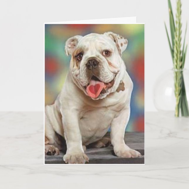 Bulldog Love Card (Front)