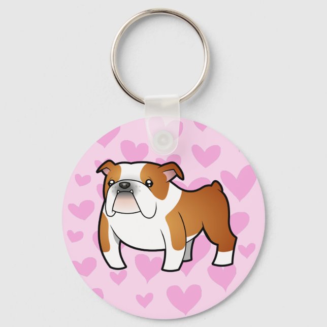 Bulldog Love Keychain (Front)