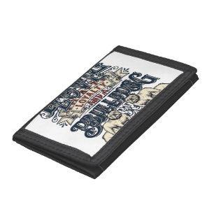 Bulldog Love Shirt Vintage Engraving Dog Quote Des Trifold Wallet