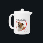 Bulldog Love Teapot<br><div class="desc">This English Bulldog teapot is a great gift for any Bulldog lover. Add our matching coasters and mugs for a complete set.</div>