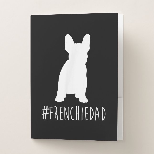 Bulldog Lover | Frenchie Dad French Bulldog Dad Pocket Folder (Front)