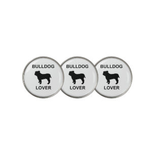 bulldog lover golf ball marker