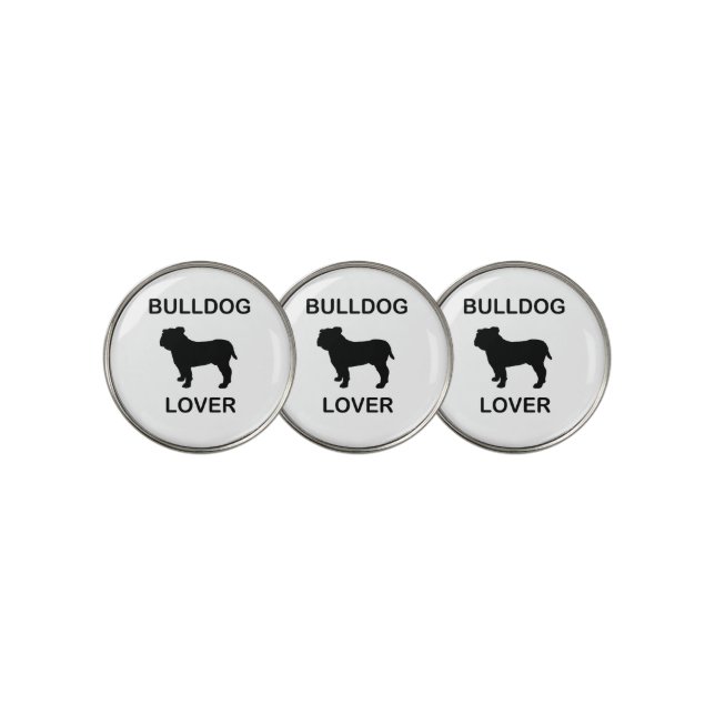 bulldog lover golf ball marker (3 Up)