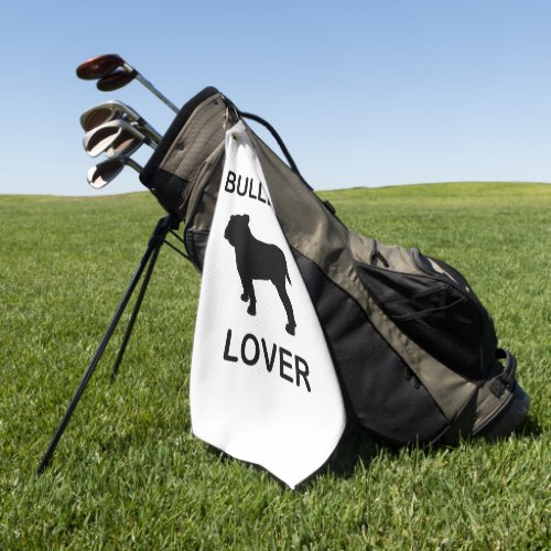 bulldog lover golf towel