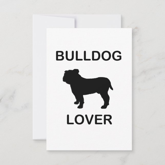 bulldog lover thank you card (Front)