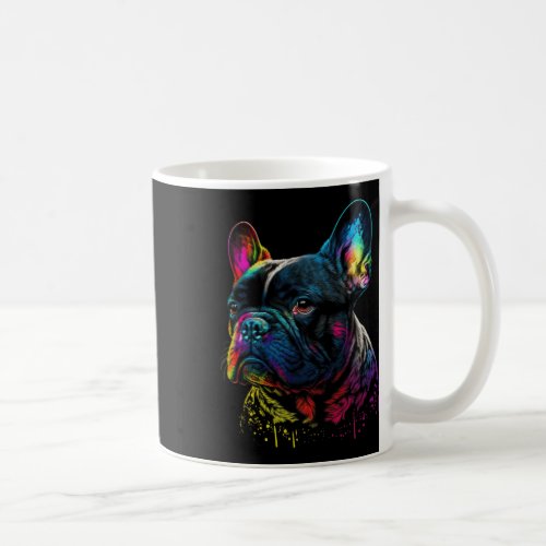 Bulldog Lovers Design Colorful Pop Art French Bull Coffee Mug