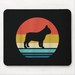 Bulldog Lovers   Vintage Retro French Bulldog Dog Mouse Pad