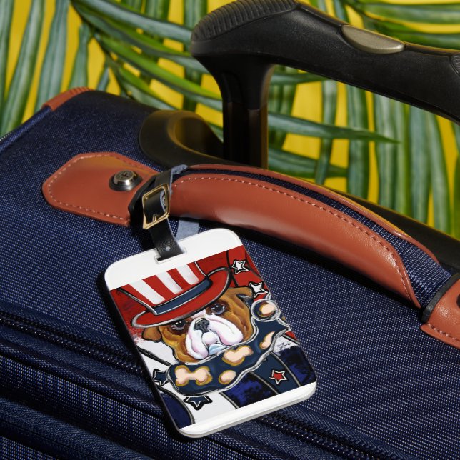 Bulldog           luggage tag (Front Insitu 1)