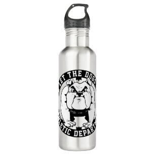Bulldog Mascot We Let The Dogs Out School Athletic Stainless Steel Water Bottle