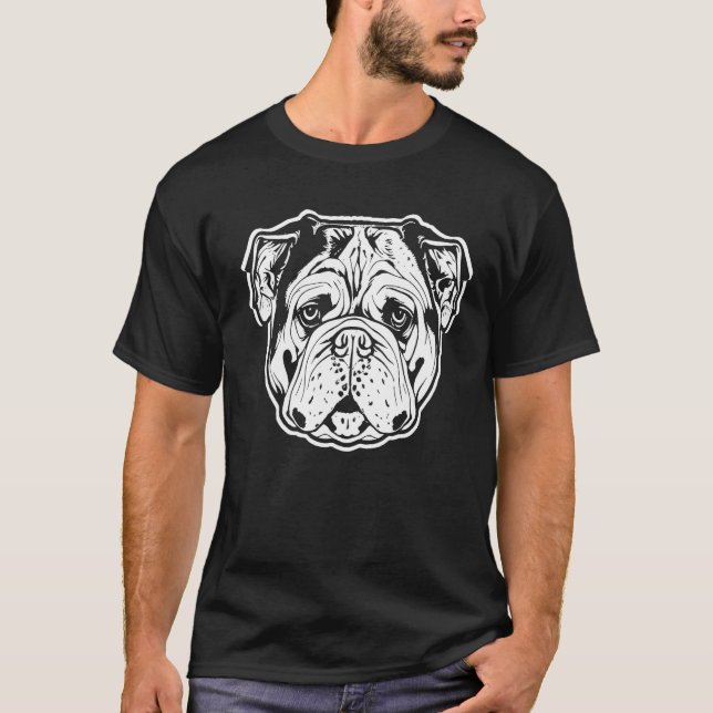 Bulldog Mastiff Graphic T-Shirt (Front)