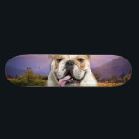 Bulldog Meadow Skateboard Deck<br><div class="desc">Beautiful Bulldog on meadow background</div>