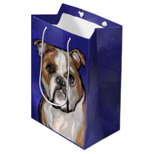 Bulldog          medium gift bag