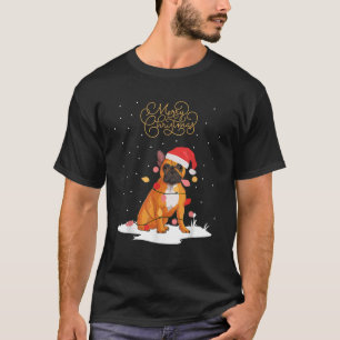Bulldog Merry Christmas Funny Xmas Christmas Frenc T-Shirt