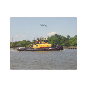 Bulldog metal wall art