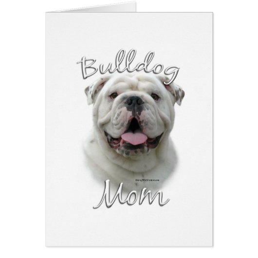 Bulldog Mom 2 Cards (Front)