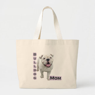 Bulldog Mom 4 Large Tote Bag