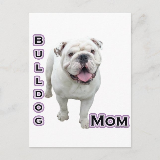 Bulldog Mom 4 Postcard (Front)