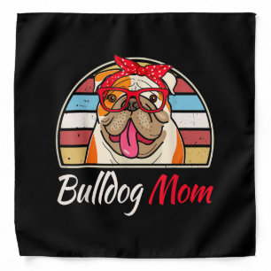 Bulldog Mom English Bulldog Lover Gifts  Women Bandana