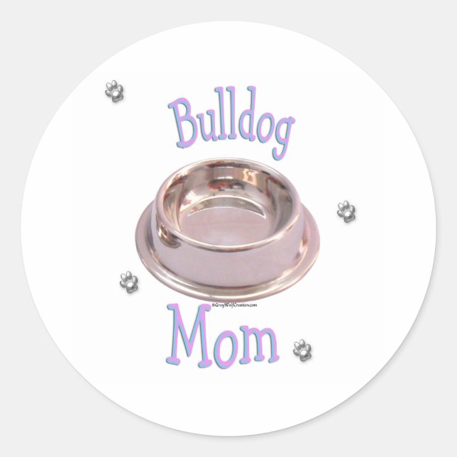 Bulldog Mom - Sticker (Front)