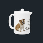 Bulldog Mom Teapot<br><div class="desc">This English Bulldog teapot is a great gift for any Bulldog Mom. Add a couple of mugs and coasters to make a lovely gift set.</div>