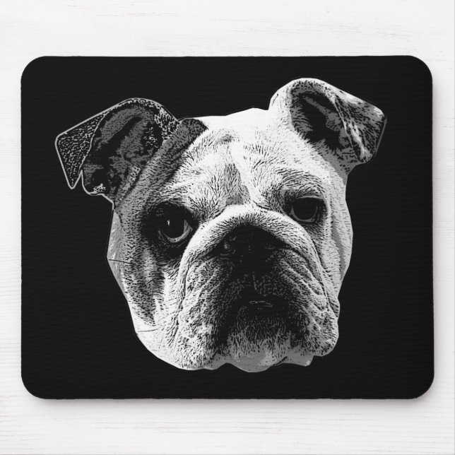 Bulldog Mouse Pad (Front)