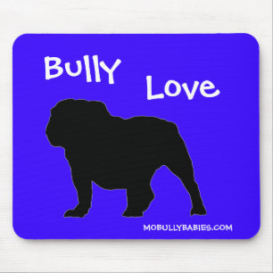 Bulldog Mouse Pad Blue