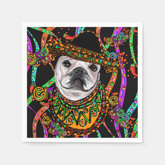 Bulldog    napkins (Front)