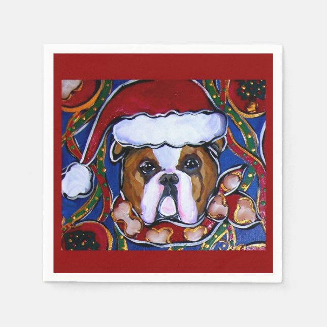 Bulldog      napkins (Front)