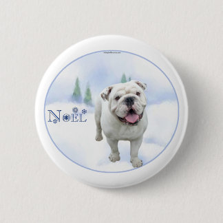 Bulldog Noel Button