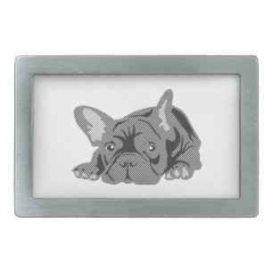 Bulldog of Lines Belt Buckle
