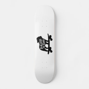 Bulldog on Board Skateboarding Dog Silhouette