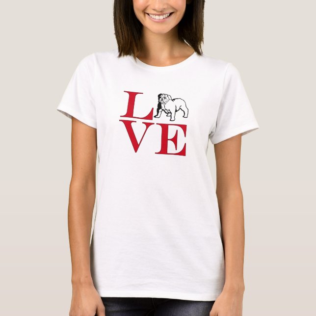 Bulldog Owner Bulldog Lover - Light Colored Tee (Front)