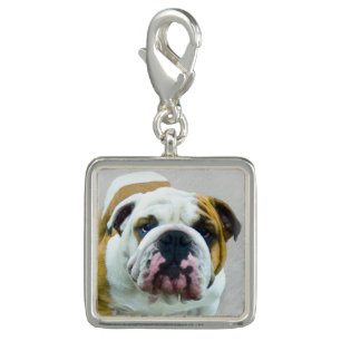 Bulldog Painting - Cute Original Dog Art Charm