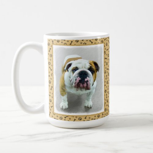 Bulldog Painting _ Cute Original Dog Art Coffee Mug