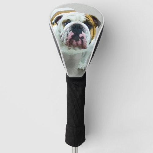 Bulldog Painting _ Cute Original Dog Art Golf Head Cover