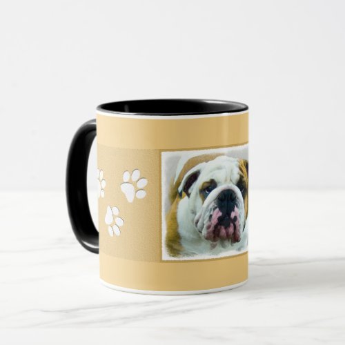 Bulldog Painting _ Cute Original Dog Art Mug
