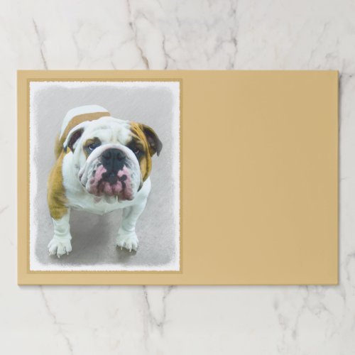 Bulldog Painting _ Cute Original Dog Art Paper Pad