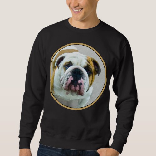 Bulldog Painting _ Cute Original Dog Art Sweatshirt