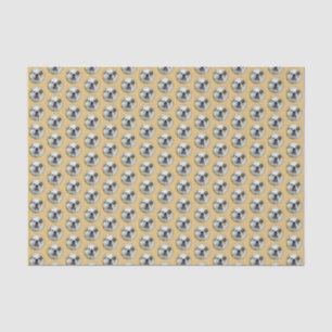 Bulldog Painting - Cute Original Dog Art Tissue Paper