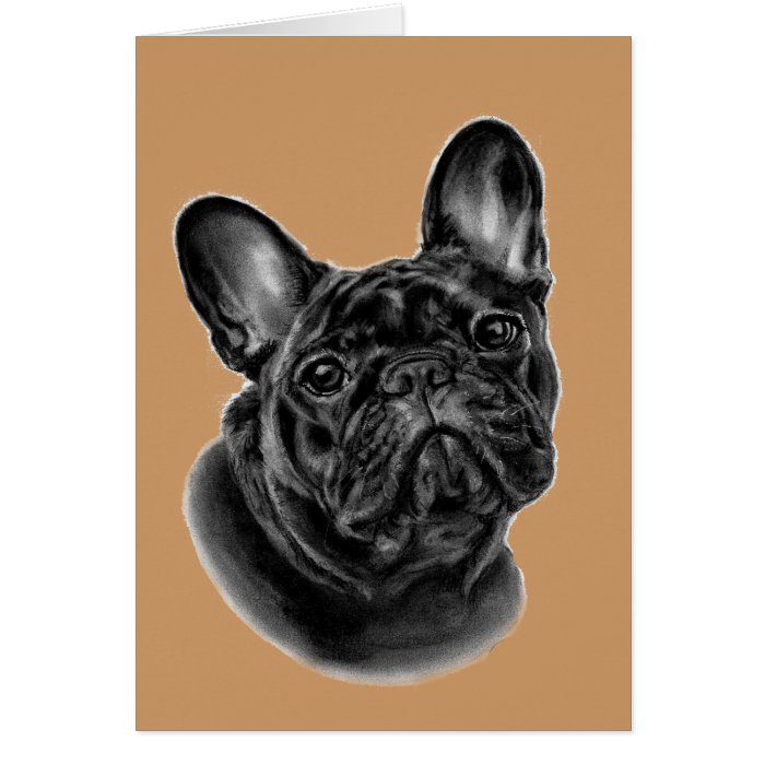 Bulldog Painting Greeting Cards