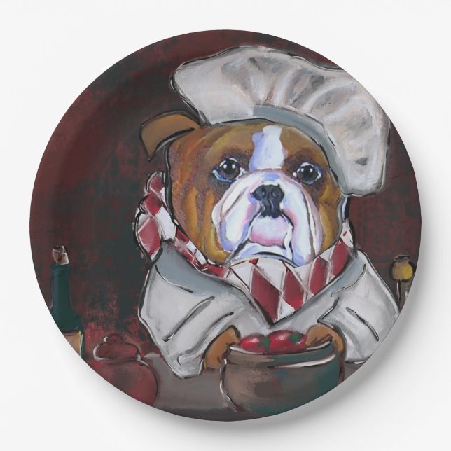 Bulldog  paper plates (Front)