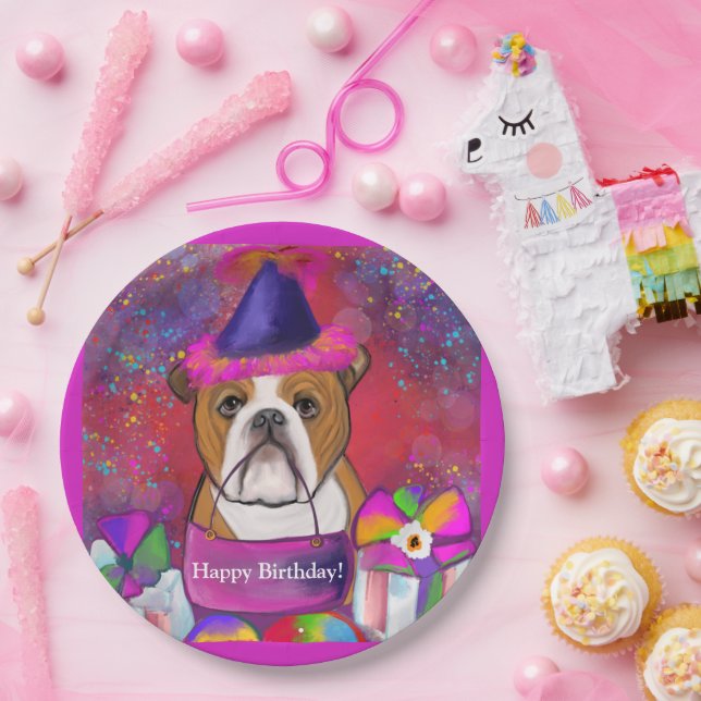 Bulldog        paper plates (Party)
