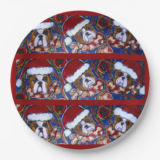 Bulldog    paper plates (Front)