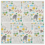 Bulldog Pattern Fabric