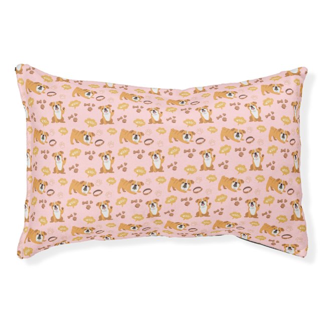 Bulldog Pattern Pet Bed (Front)
