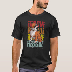 Bulldog Paw Dog Lover Rescue Puppy T-Shirt